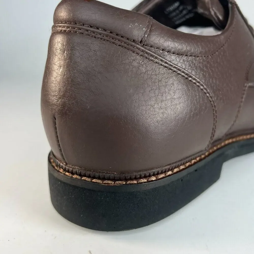 Apex Uneven Legs Lexington Brown Leather Oxford Dress Shoes Men 9.5 NWOT